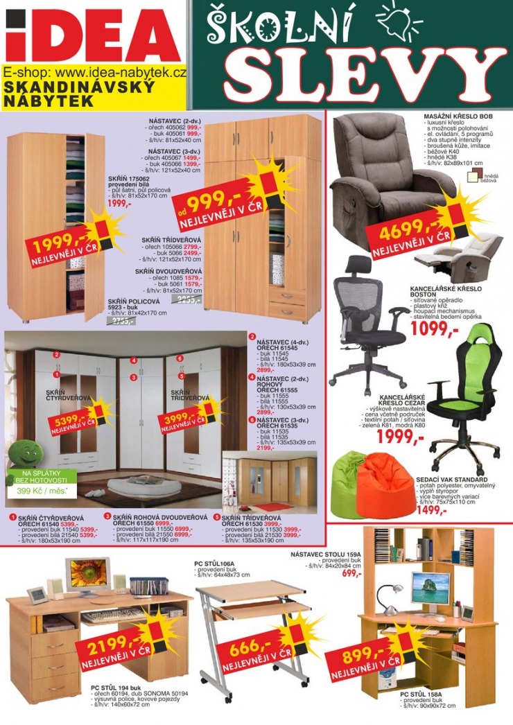 leták Idea nábytek Akční leták od 1.8.2014 strana 1 leták Idea nábytek Akční leták od 1.8.2014 strana 1