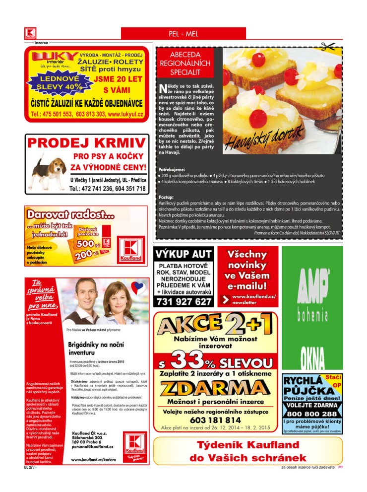 letk Kaufland Aktuln nabdka od 26.12.2014 strana 1